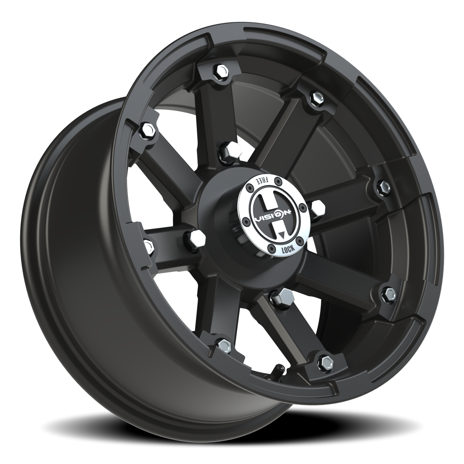 Vision Wheel 393 Matte Black 14x7 +3 4x156mm 131.1mm - Wheelwiz