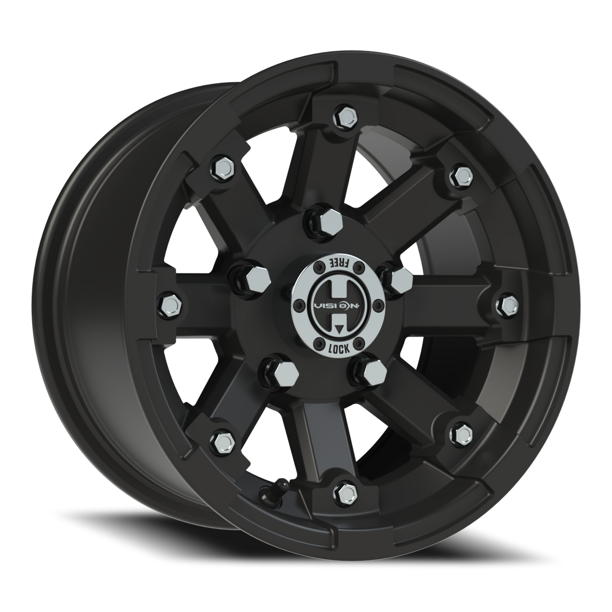 Vision Wheel 393 Matte Black 12x7 +3 5x114.3mm 79.4mm - Wheelwiz