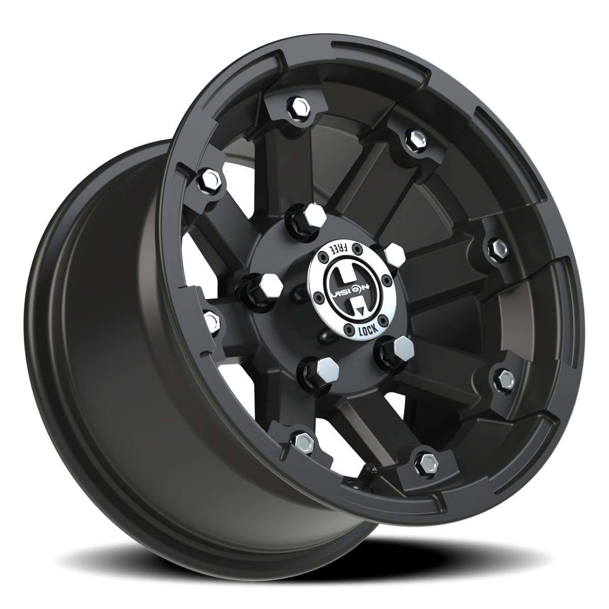 Vision Wheel 393 Matte Black 12x7 +3 5x114.3mm 79.4mm - Wheelwiz