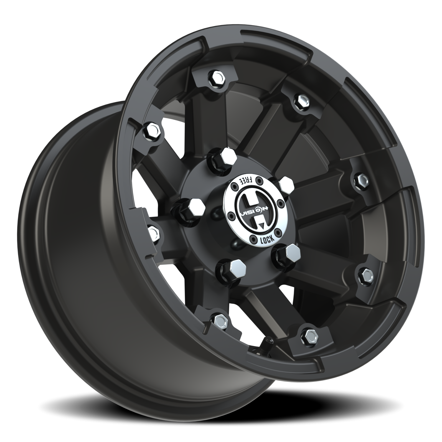 Vision Wheel 393 Matte Black 12x7 +3 5x114.3mm 79.4mm - Wheelwiz