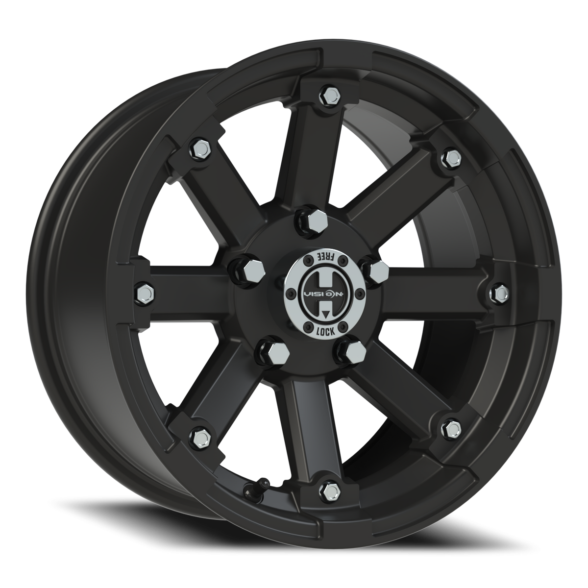 Vision Wheel 393 Matte Black 14x7 +3 5x114.3mm 79.4mm - Wheelwiz