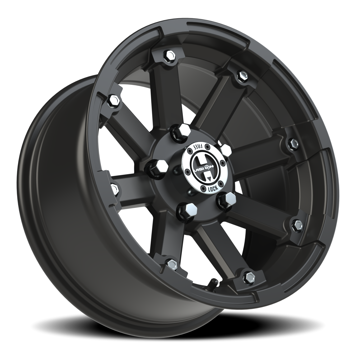Vision Wheel 393 Matte Black 14x7 +3 5x114.3mm 79.4mm - Wheelwiz