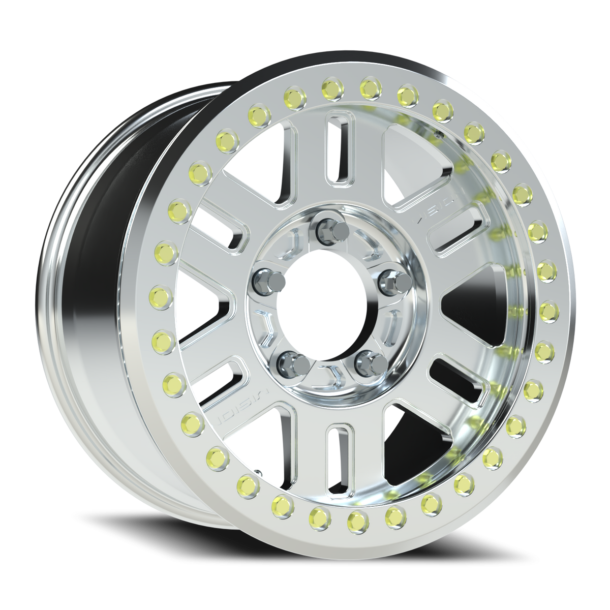 Vision Wheel 398COMP Machined 17x9.5 +26 5x139.7mm 108mm - Wheelwiz