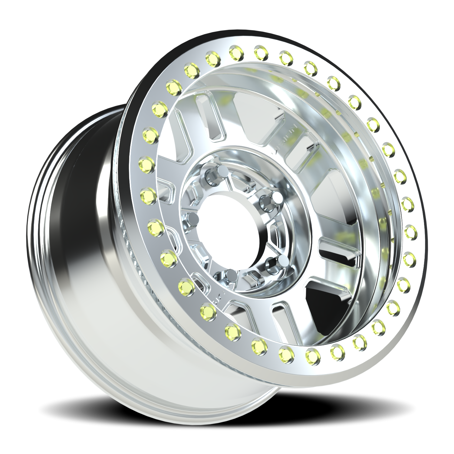Vision Wheel 398COMP Machined 17x9.5 -18 5x150mm 110.2mm - Wheelwiz