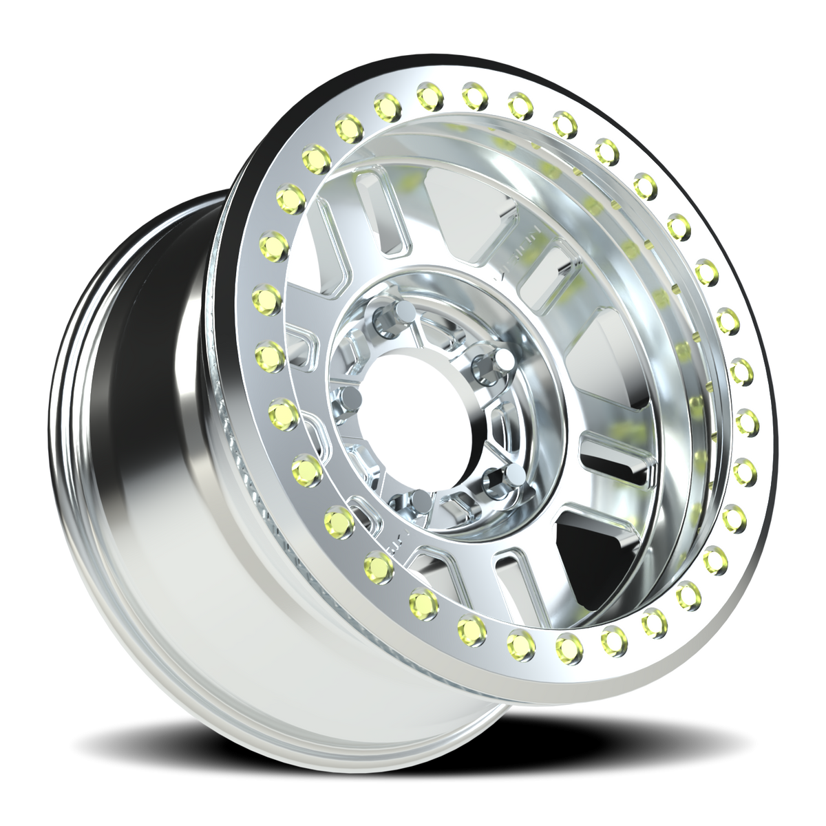 Vision Wheel 398COMP Machined 17x9.5 -18 5x127mm 78.3mm - Wheelwiz