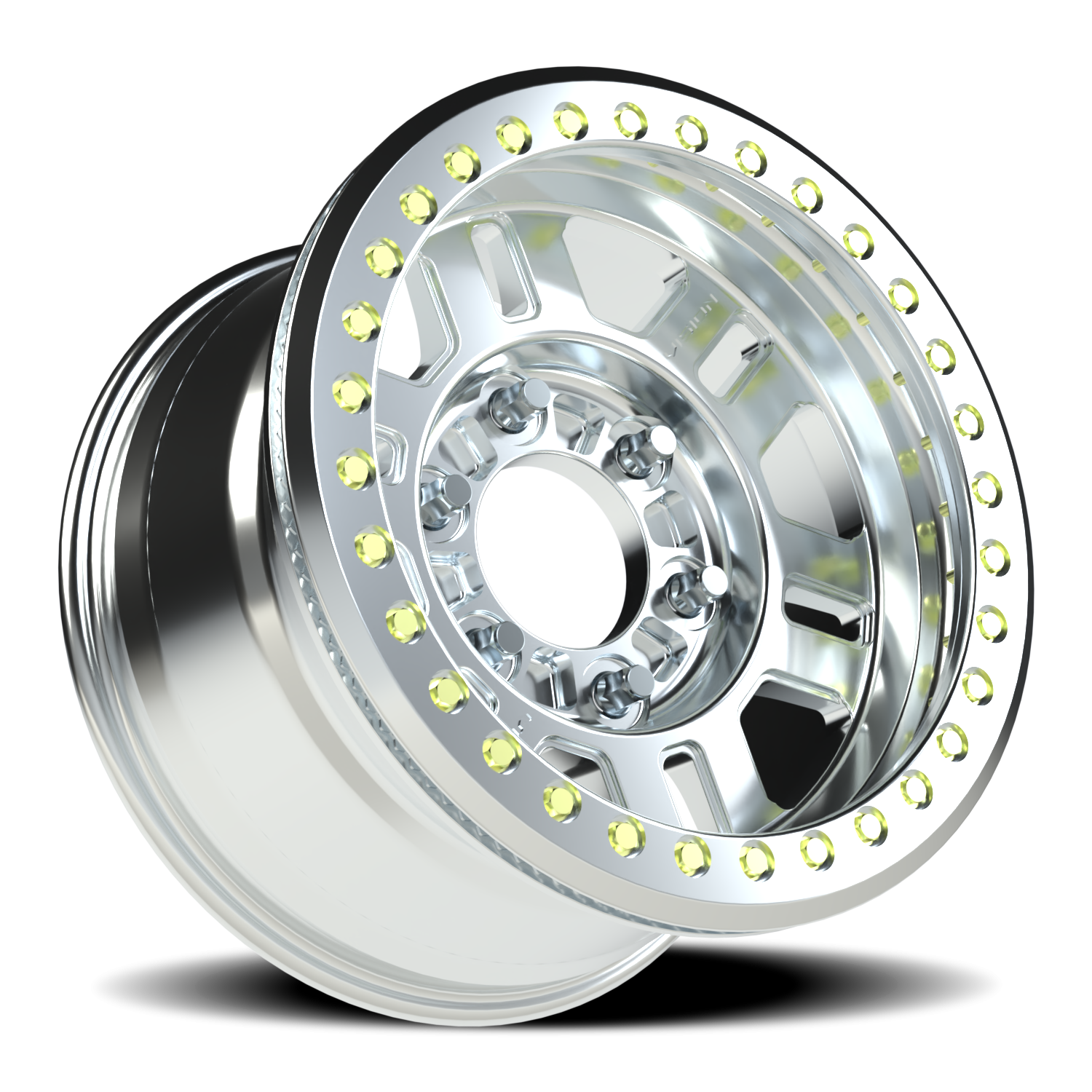 Vision Wheel 398COMP Machined 17x9.5 -18 6x165.1mm 110mm - Wheelwiz