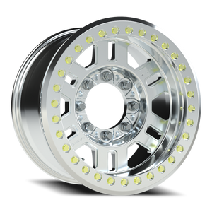 Vision Wheel 398COMP Machined 17x9.5 -18 8x165.1mm 130.8mm - Wheelwiz
