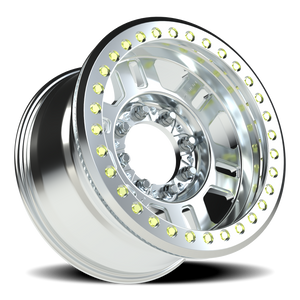 Vision Wheel 398COMP Machined 17x9.5 -18 8x165.1mm 130.8mm - Wheelwiz