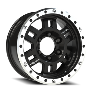 Vision Wheel 398COMP Gloss Black Machined Lip 16x7 0 6x139.7mm 110mm - Wheelwiz