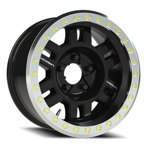 Vision Wheel 398BL Gloss Black 17x8.5 -15 5x127mm 83mm - Wheelwiz
