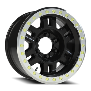 Vision Wheel 398BL Gloss Black 17x8.5 -15 6x165.1mm 110mm - Wheelwiz