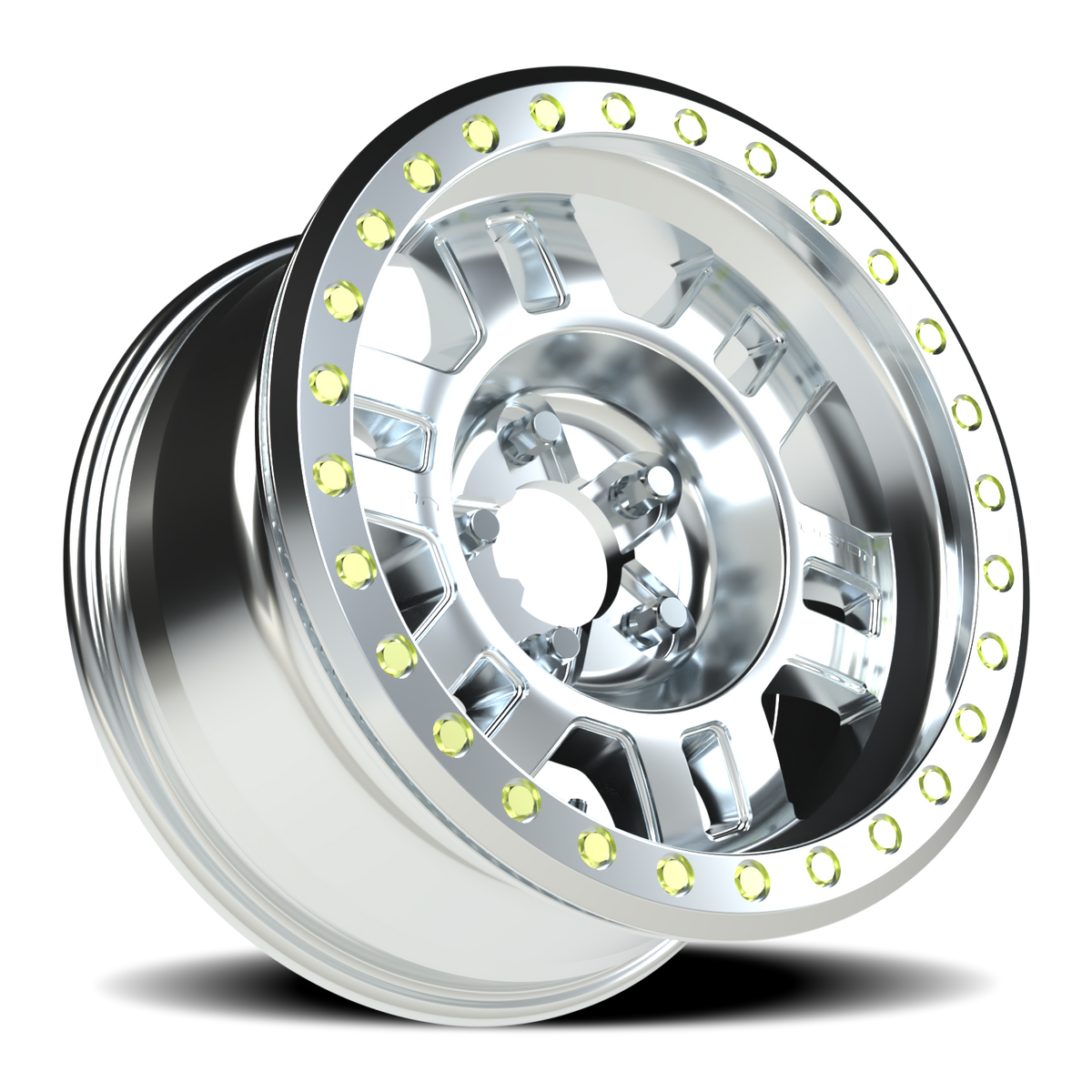Vision Wheel 398BL Machined 17x8.5 -15 5x127mm 83mm - Wheelwiz