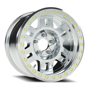 Vision Wheel 398BL Machined 17x9.5 -44 5x139.7mm 110mm - Wheelwiz