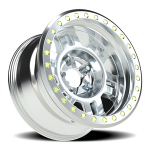 Vision Wheel 398BL Machined 17x9.5 -44 5x139.7mm 110mm - Wheelwiz