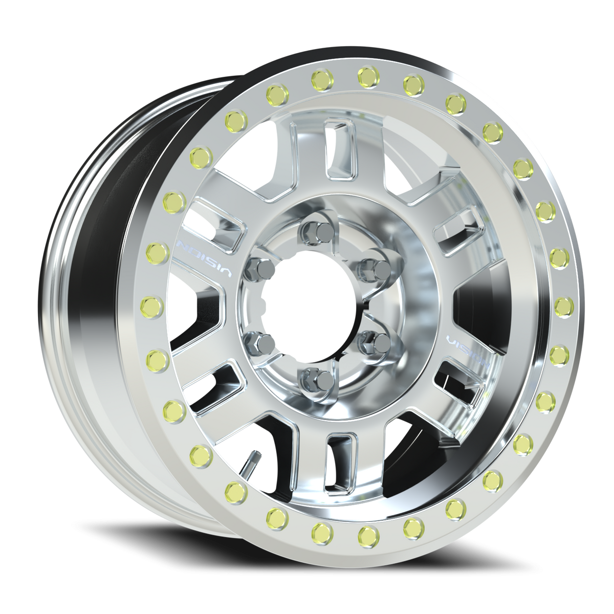 Vision Wheel 398BL Machined 17x8.5 -15 6x165.1mm 110mm - Wheelwiz