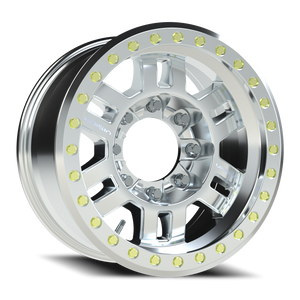 Vision Wheel 398BL Machined 17x8.5 -15 8x165.1mm 130.8mm - Wheelwiz
