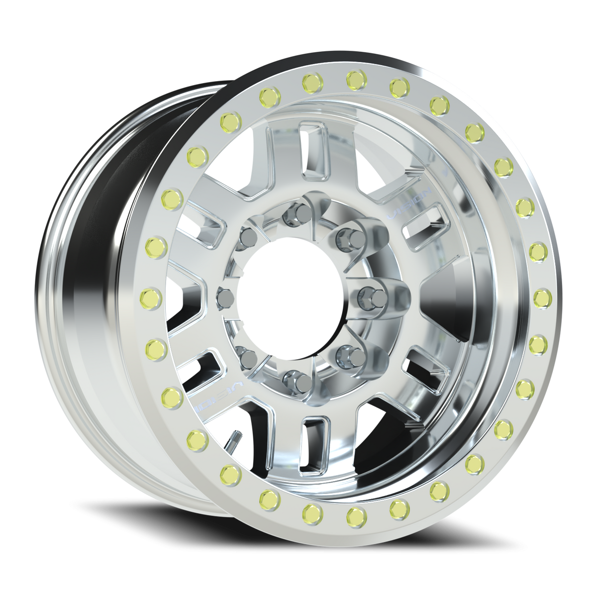 Vision Wheel 398BL Machined 17x9.5 -44 8x170mm 125.2mm - Wheelwiz