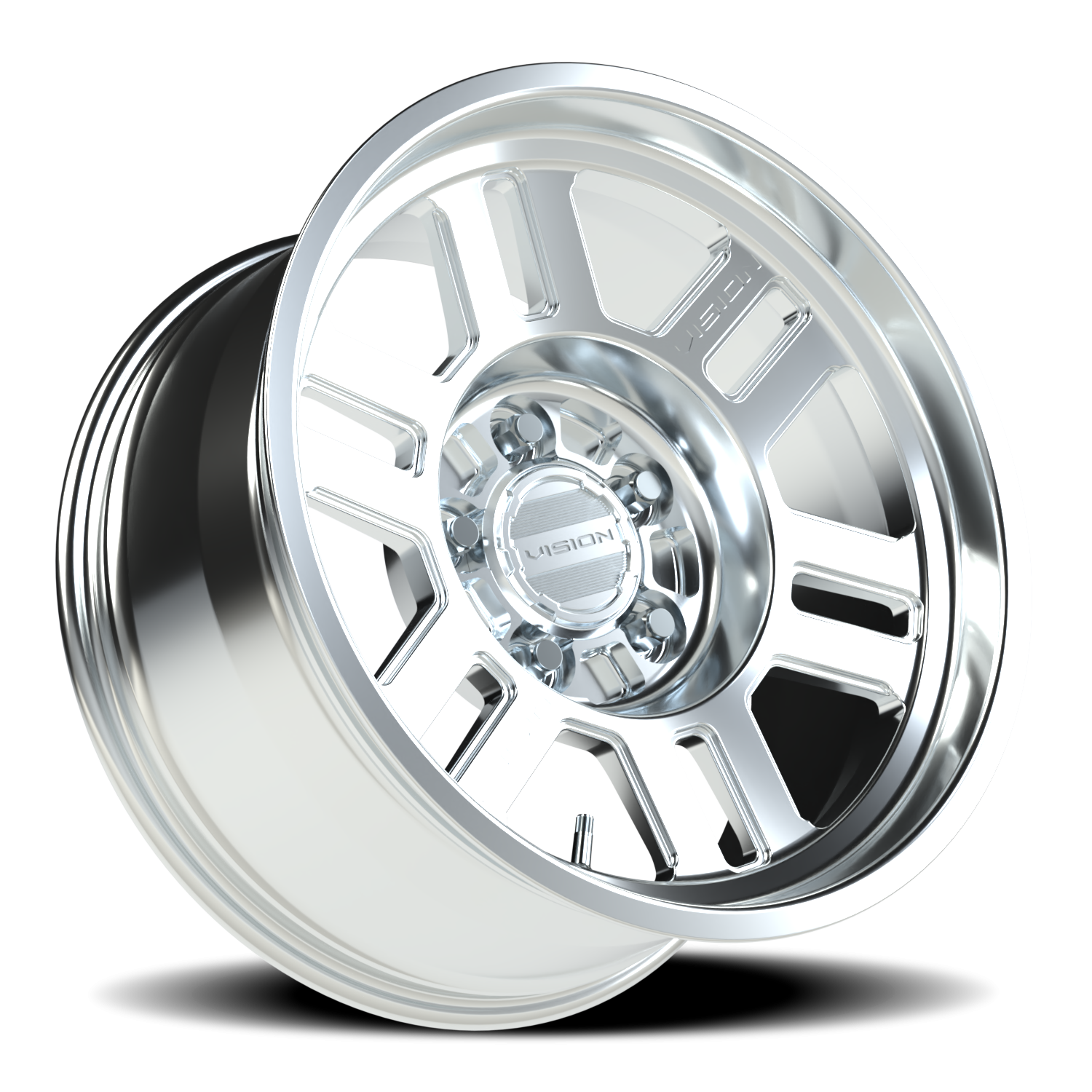 Vision Wheel 398FNBL Machined 18x9 -12 5x139.7mm 108mm - Wheelwiz