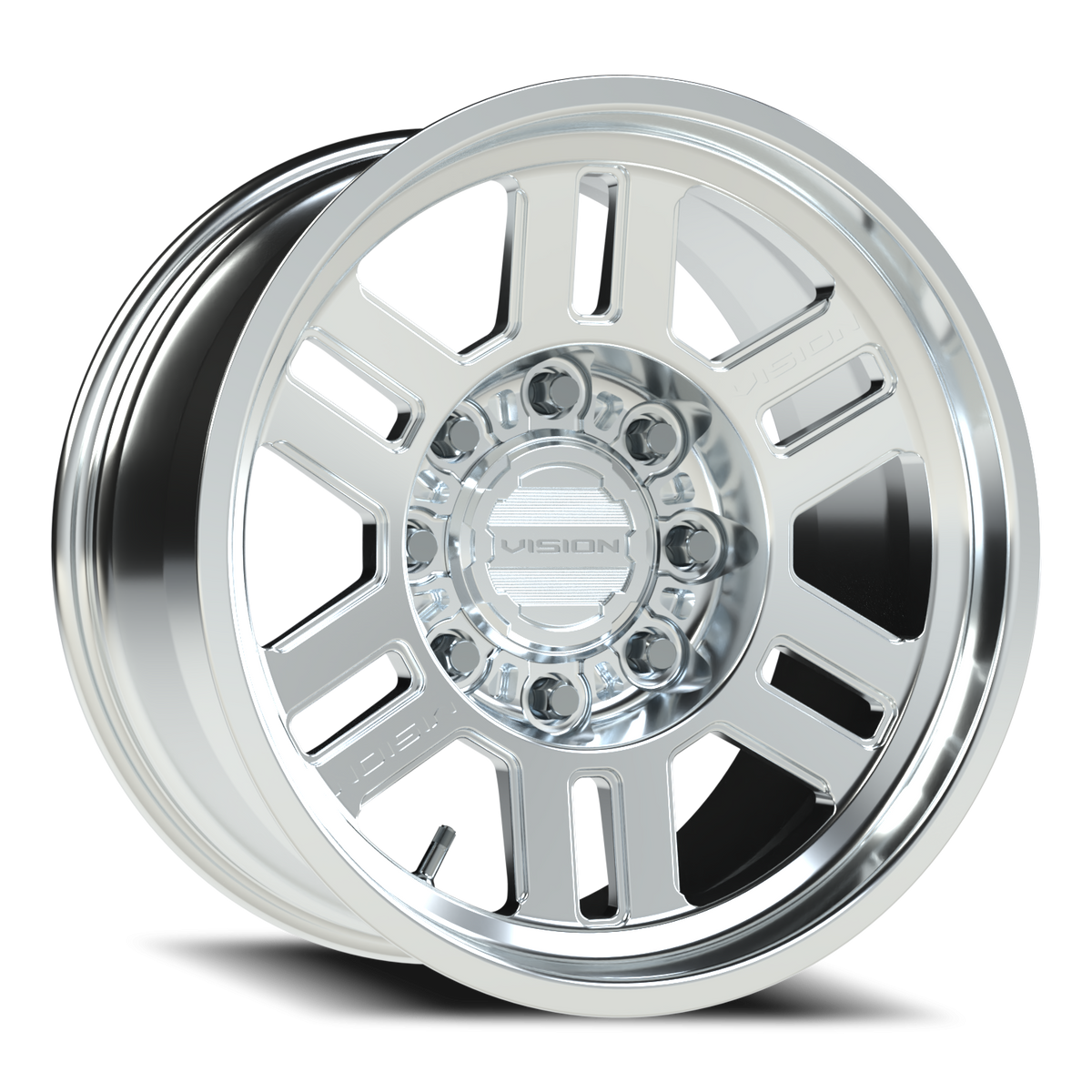 Vision Wheel 398FNBL Machined 18x9 -12 8x170mm 130.8mm - Wheelwiz