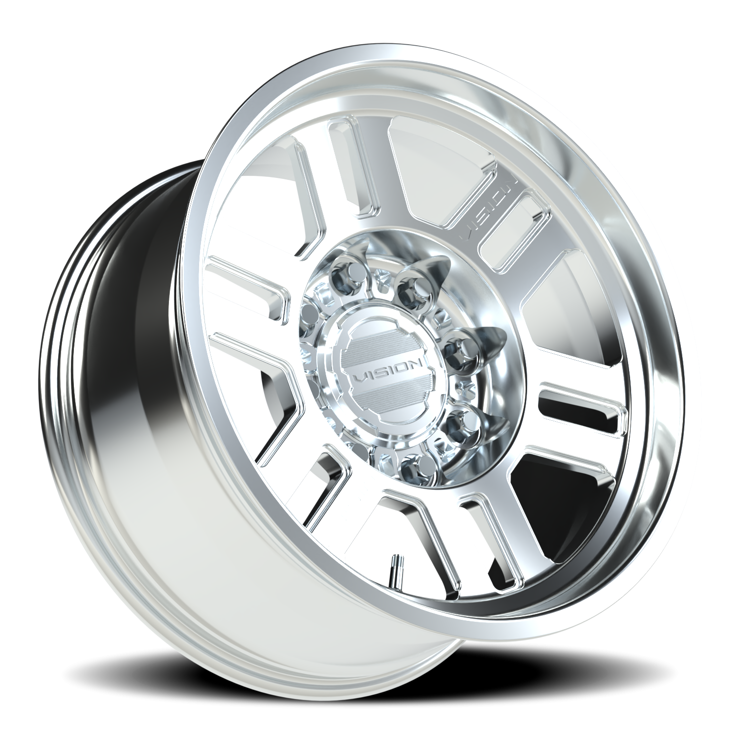 Vision Wheel 398FNBL Machined 18x9 -12 8x170mm 130.8mm - Wheelwiz
