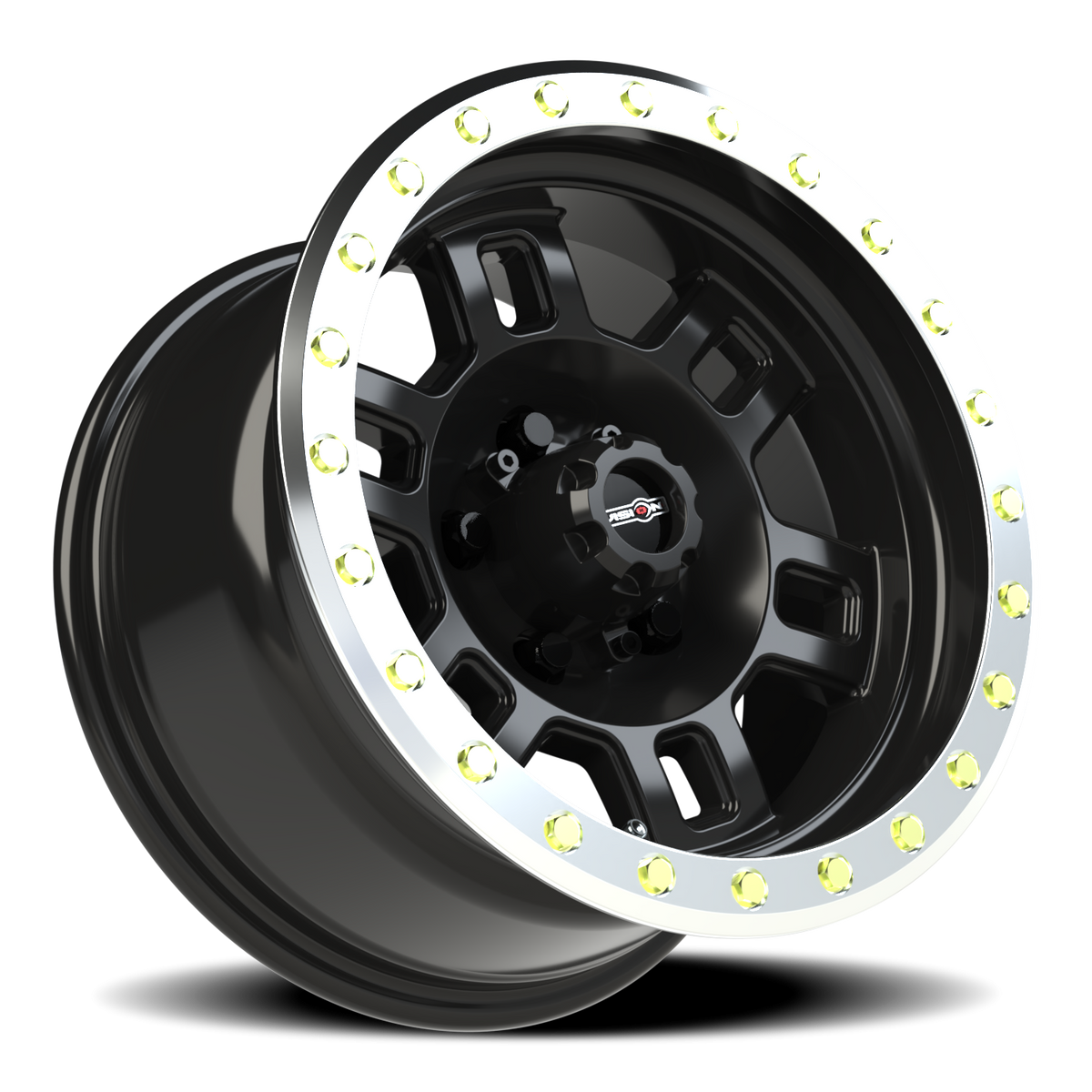 Vision Wheel 398 Gloss Black Machined Lip 15x8 -19 5x127mm 78.1mm - Wheelwiz