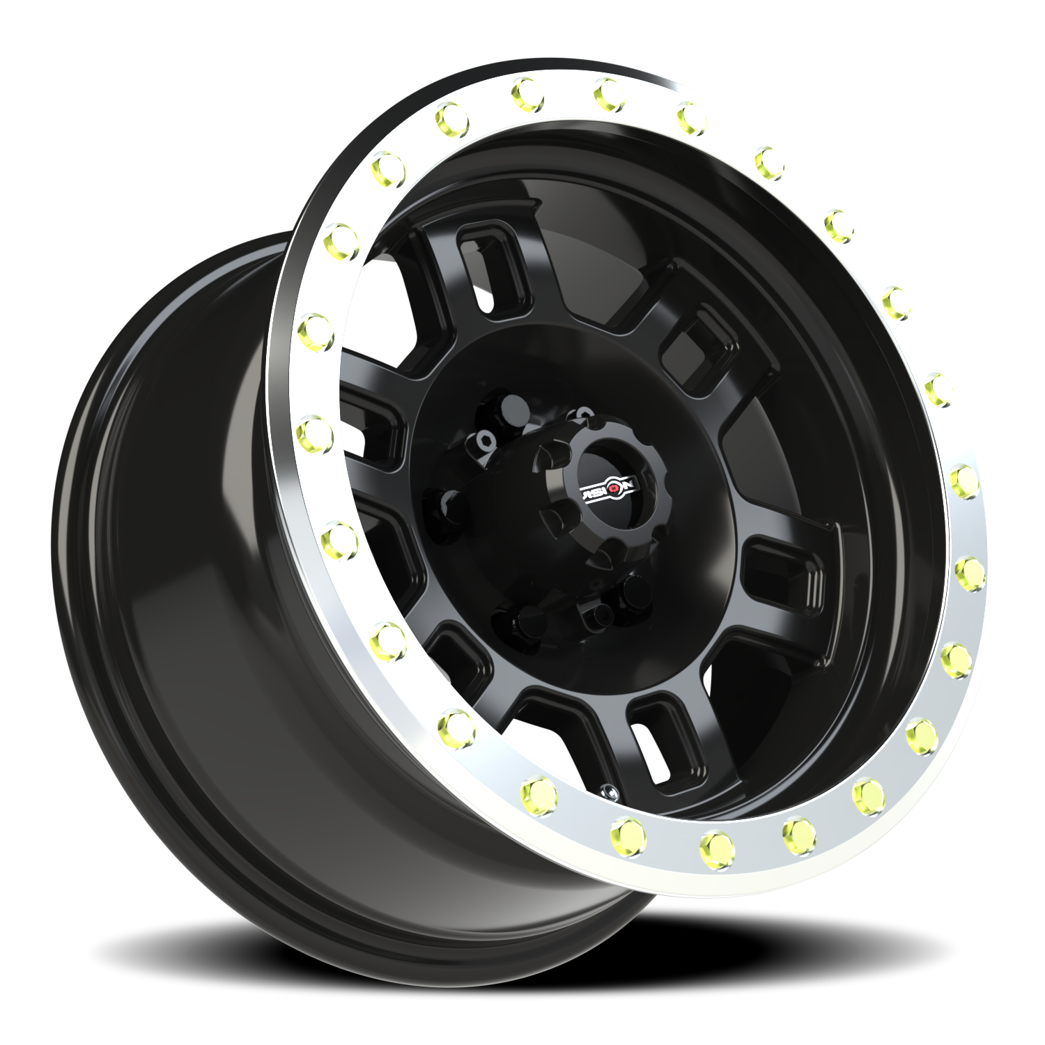 Vision Wheel 398 Gloss Black Machined Lip 15x8 -19 5x127mm 78.1mm - Wheelwiz