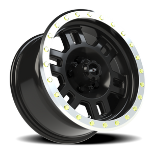 Vision Wheel 398 Gloss Black Machined Lip 16x8 0 5x127mm 78.1mm - Wheelwiz