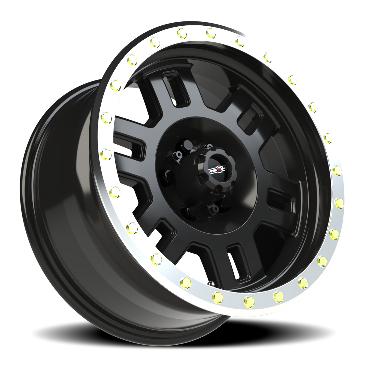 Vision Wheel 398 Gloss Black Machined Lip 17x8.5 0 5x127mm 78.1mm - Wheelwiz