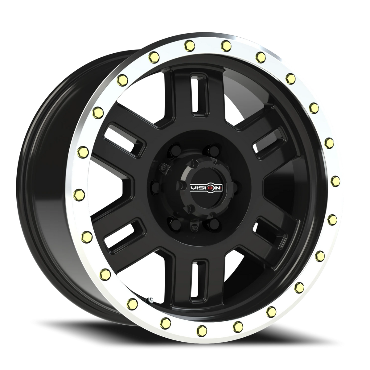 Vision Wheel 398 Gloss Black Machined Lip 18x9 0 6x135mm 87.1mm - Wheelwiz