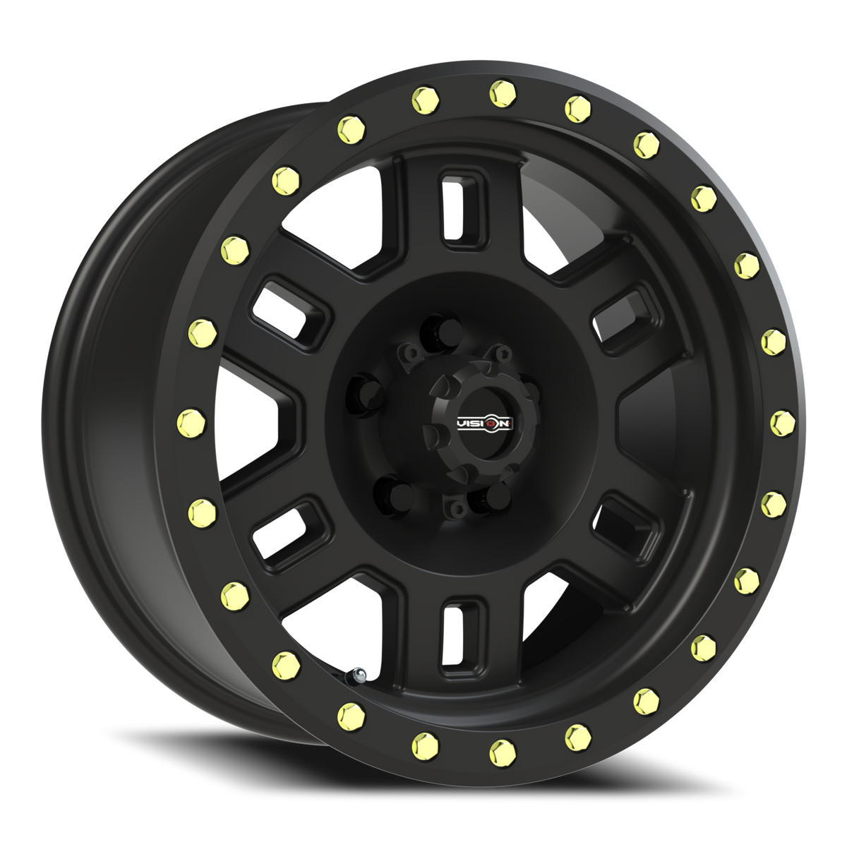 Vision Wheel 398 Matte Black 16x8 0 5x127mm 78.1mm - Wheelwiz