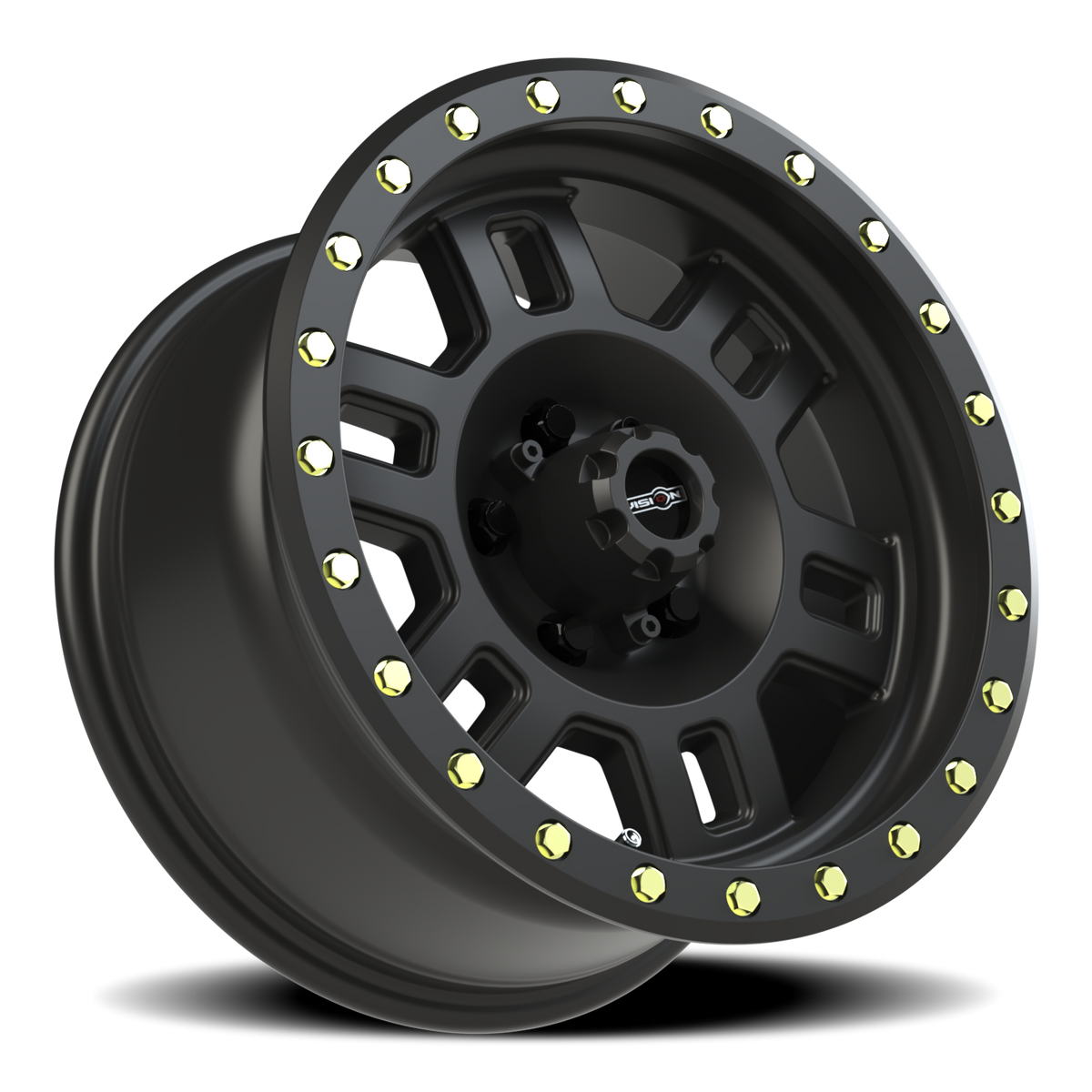 Vision Wheel 398 Matte Black 16x8 0 5x127mm 78.1mm - Wheelwiz