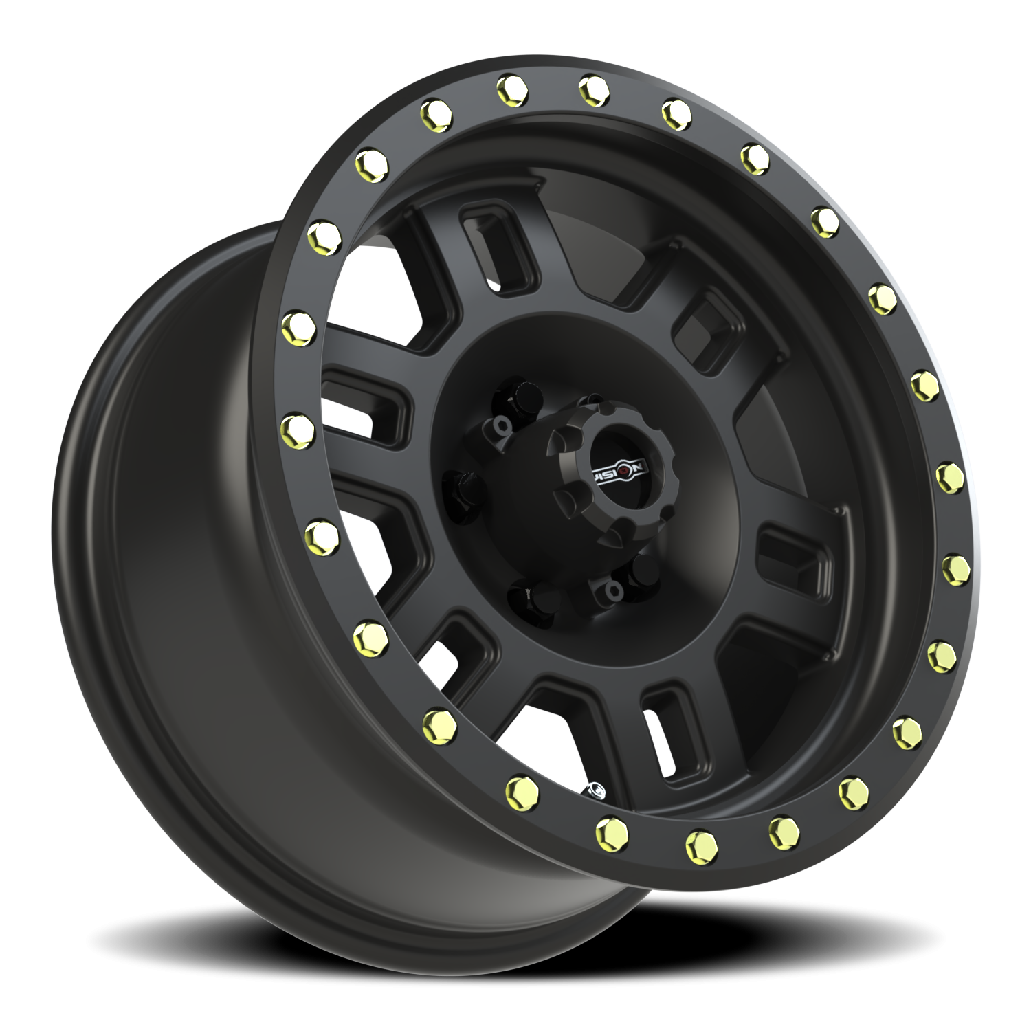 Vision Wheel 398 Matte Black 16x8 0 5x127mm 78.1mm - Wheelwiz