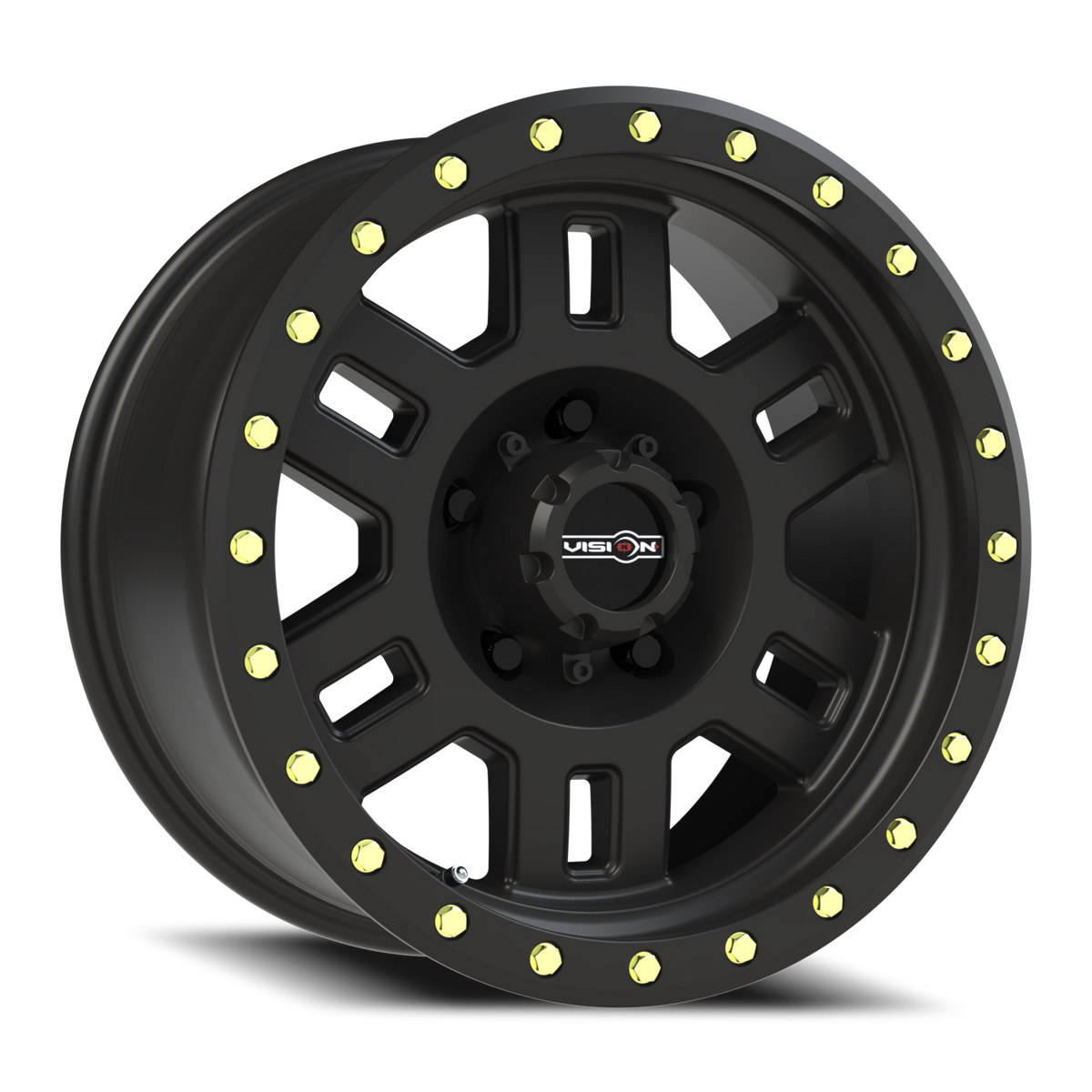 Vision Wheel 398 Matte Black 17x8.5 0 5x139.7mm 108mm - Wheelwiz