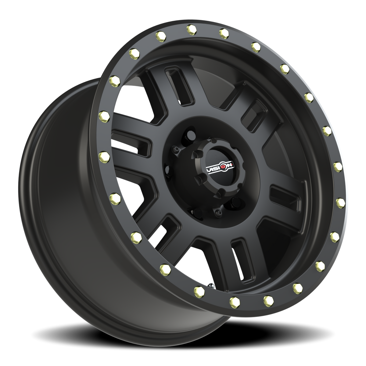 Vision Wheel 398 Matte Black 18x9 +18 5x139.7mm 108mm - Wheelwiz