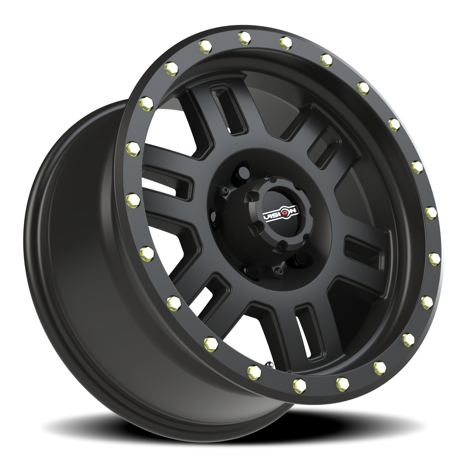 Vision Wheel 398 Matte Black 18x9 +18 5x139.7mm 108mm - Wheelwiz