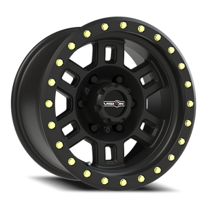 Vision Wheel 398 Matte Black 15x8 -19 6x139.7mm 110mm - Wheelwiz