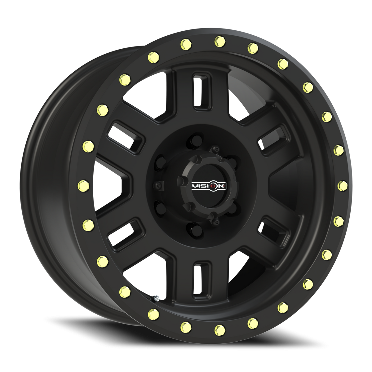 Vision Wheel 398 Matte Black 17x8.5 0 6x139.7mm 106.2mm - Wheelwiz