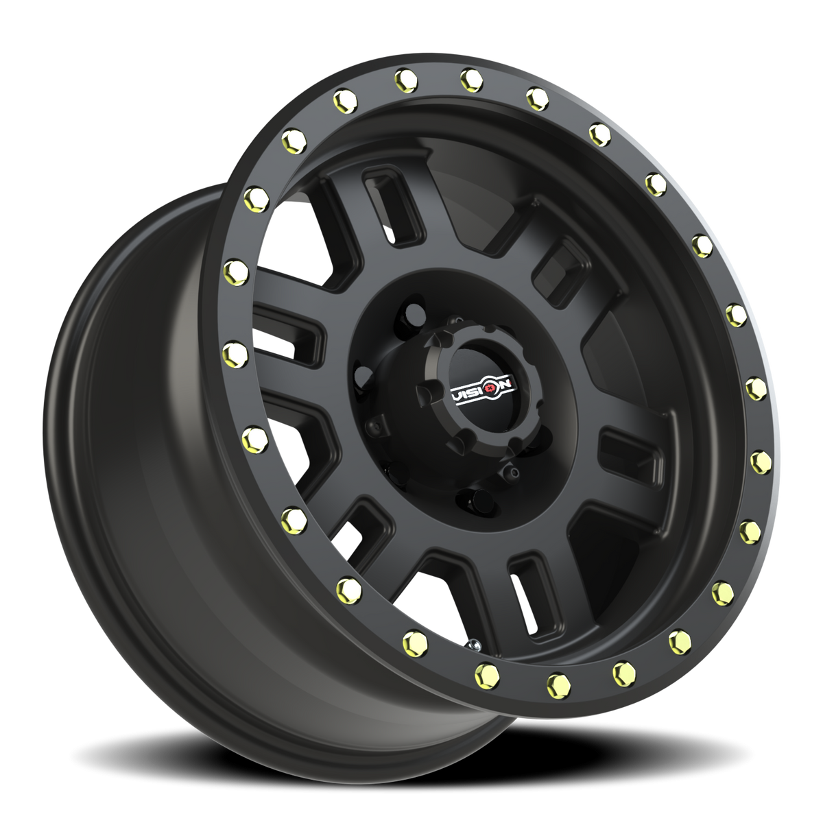 Vision Wheel 398 Matte Black 17x8.5 0 6x139.7mm 106.2mm - Wheelwiz