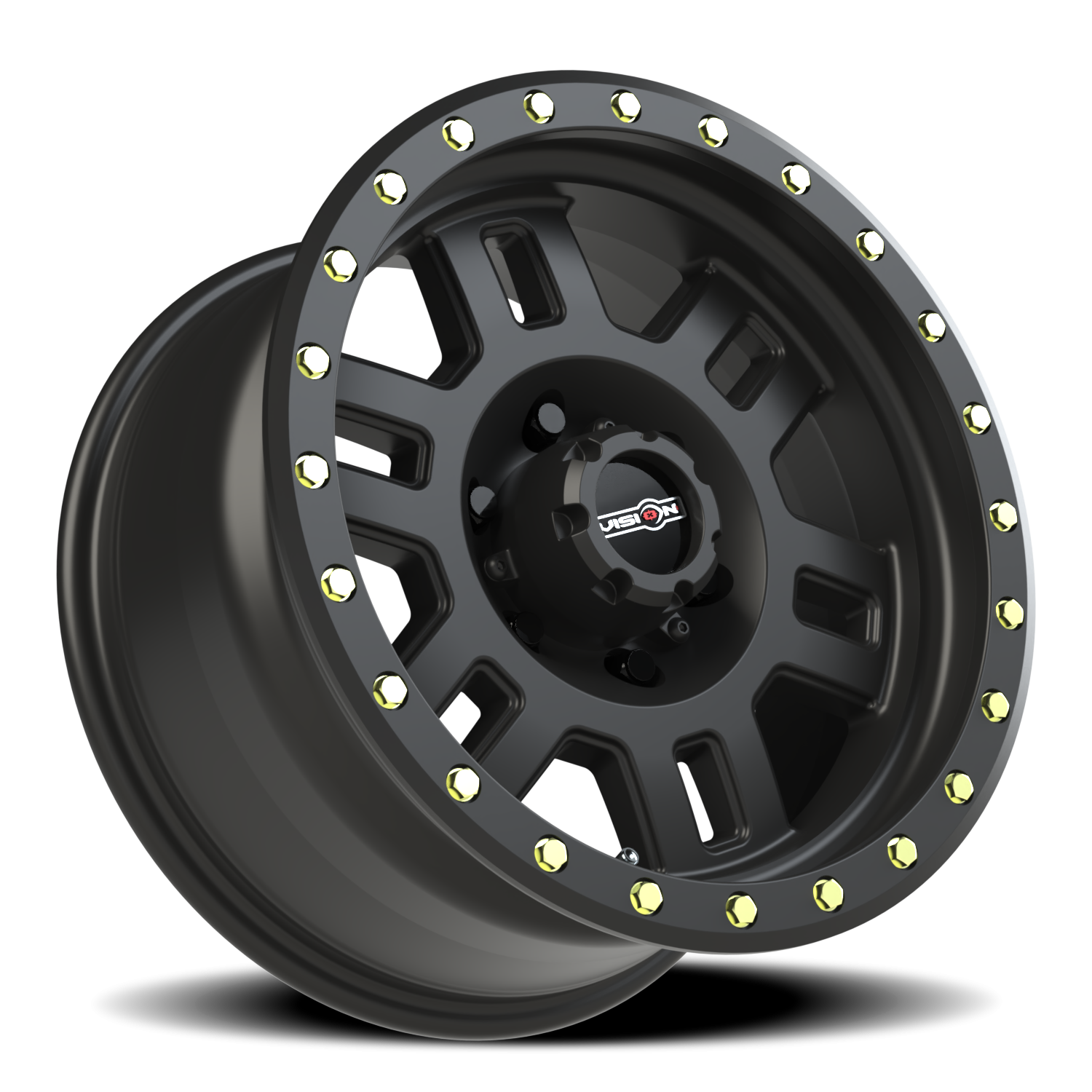 Vision Wheel 398 Matte Black 17x8.5 0 6x139.7mm 106.2mm - Wheelwiz