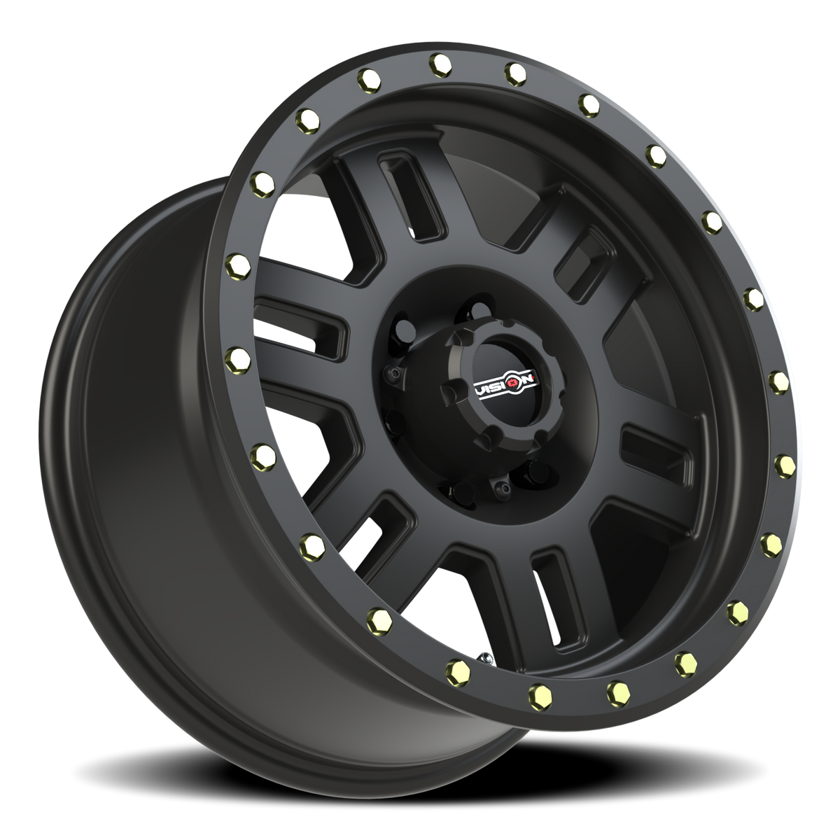 Vision Wheel 398 Matte Black 18x9 0 6x139.7mm 106.2mm - Wheelwiz