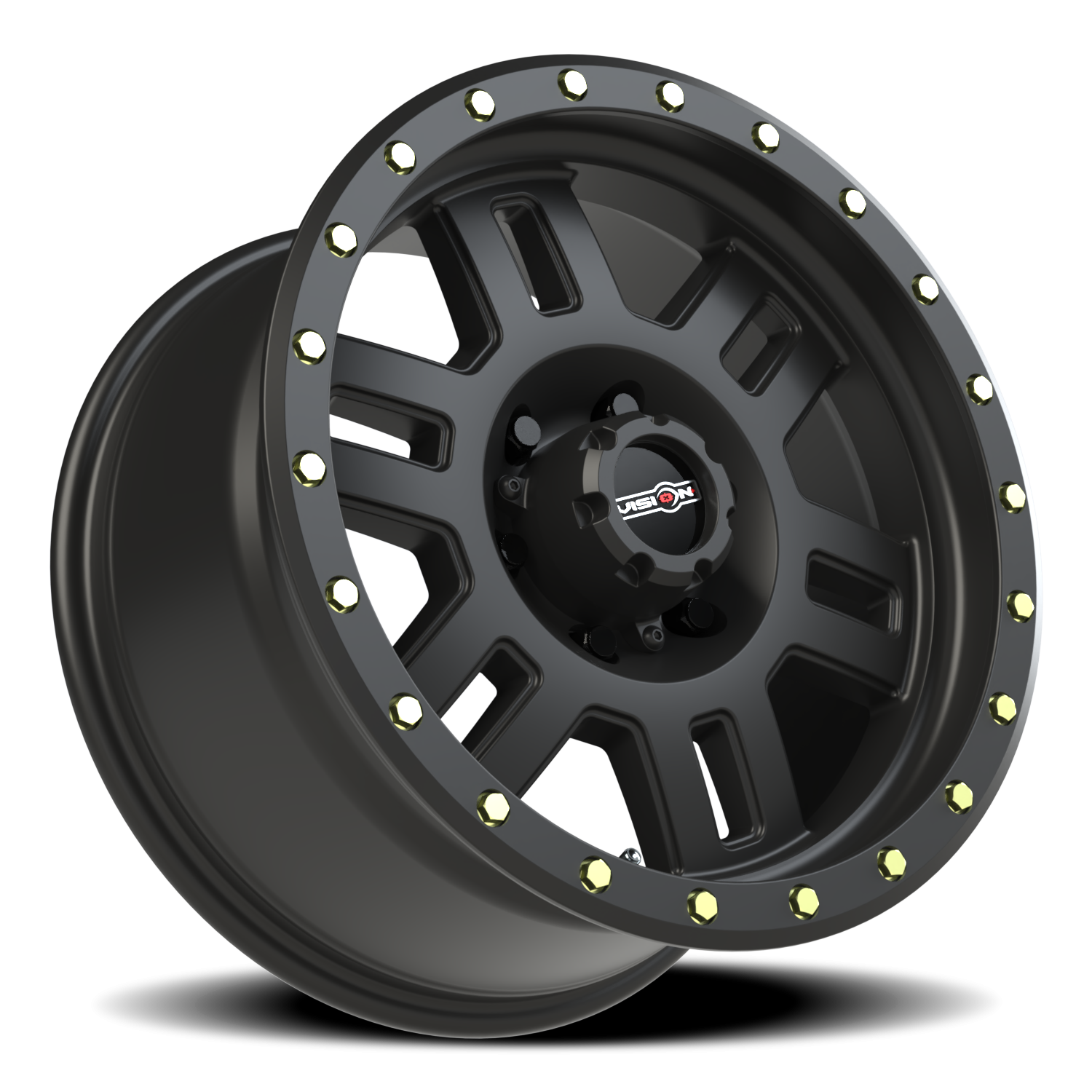 Vision Wheel 398 Matte Black 18x9 0 6x139.7mm 106.2mm - Wheelwiz