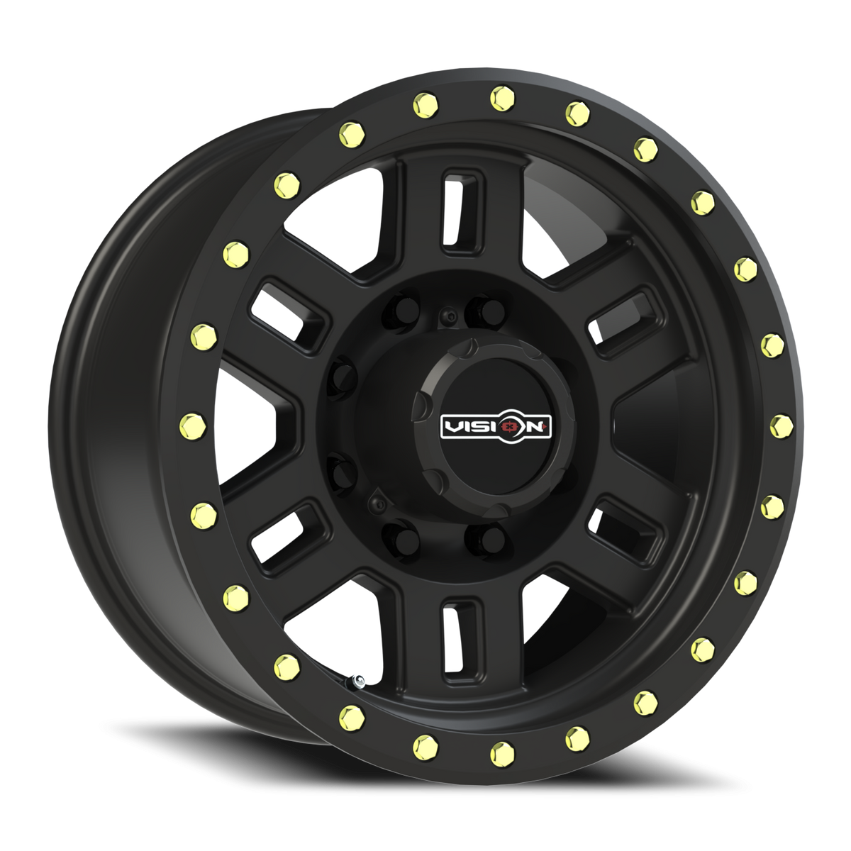 Vision Wheel 398 Matte Black 17x8.5 0 8x170mm 125.2mm - Wheelwiz