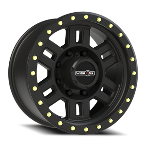 Vision Wheel 398 Matte Black 17x8.5 0 8x170mm 125.2mm - Wheelwiz