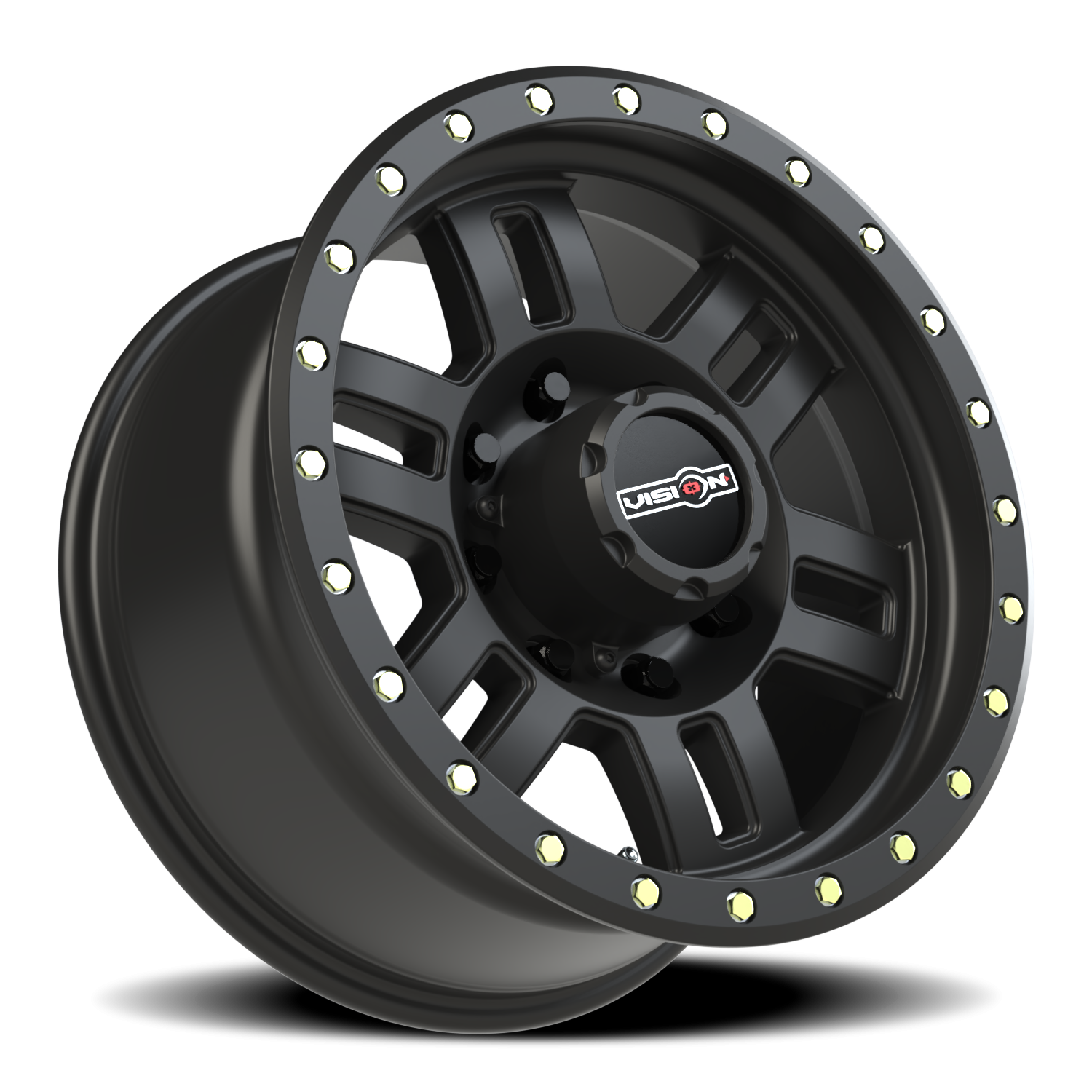 Vision Wheel 398 Matte Black 18x9 +12 8x170mm 125.2mm - Wheelwiz