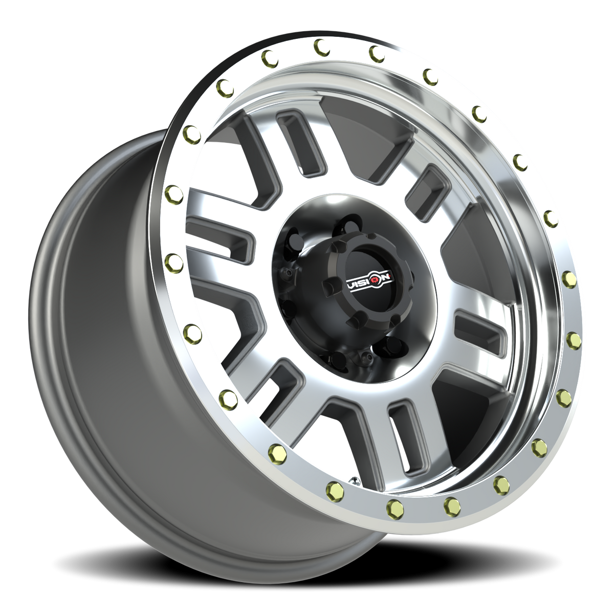 Vision Wheel 398 Machined 18x9 +18 6x139.7mm 106.2mm - Wheelwiz