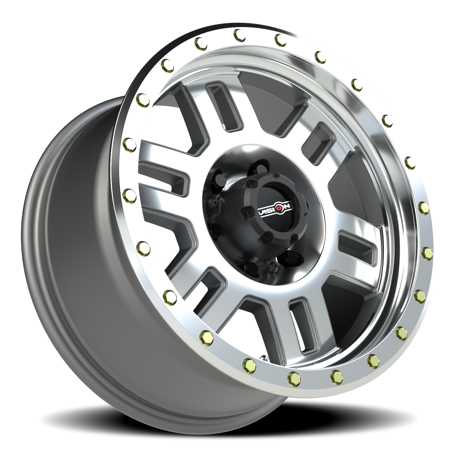Vision Wheel 398 Machined 18x9 +18 6x139.7mm 106.2mm - Wheelwiz