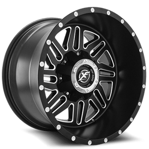 XF Off-Road XF-201 Matte Black Milled 20x10 -24 8x165.1|8x170mm 0mm - WheelWiz