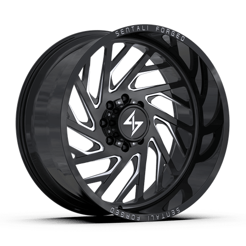 Sentali Forged SF7BM Gloss Black Milled 26x14 -76 6x135mm 87.1mm