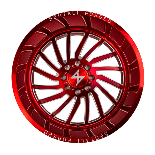 Sentali Forged SF-1 Red Milled 22x12 -44 8x180mm 0mm - WheelWiz