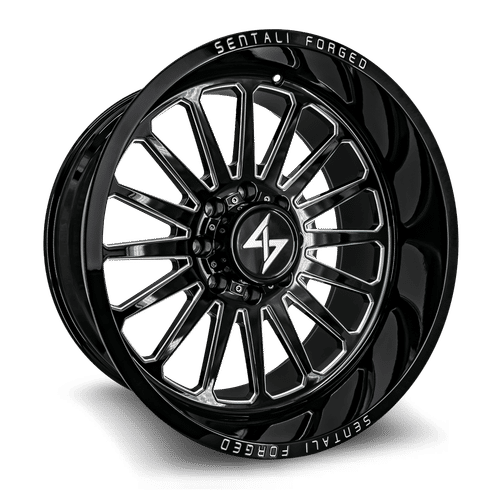 Sentali Forged SF2BM Gloss Black Milled 28x16 -99 8x170mm 125.2mm